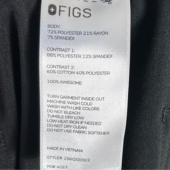 FIGS Zamora Jogger Scrub Pants Black Size 4X Women’s - Picture 7 of 12